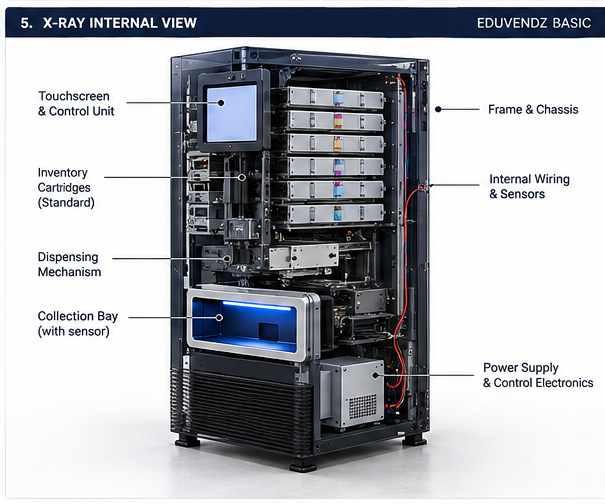 EDUVENDZ BASIC x-ray internal view